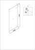 Боковая стенка Niagara Nova NG-A110G 110х195 стекло прозрачное профиль золото