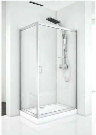 Душевой уголок Aquanet Alfa NAA1131 1600900 160х90 стекло прозрачное профиль хром без поддона