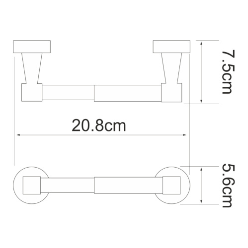 Бумагодержатель WasserKRAFT 4022 - фото 4
