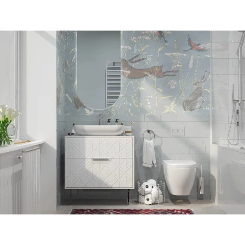 Тумба под раковину 1MarKa Forest Ц0000008654 80х44х60 цвет белый - фото 4