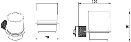 Стакан + держатель Allen Brau Priority 6.31C02-31