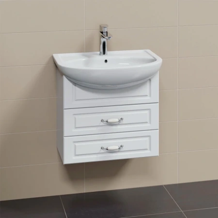 Тумба под раковину СанТа Верона 700191 60х30 подвесная цвет белый