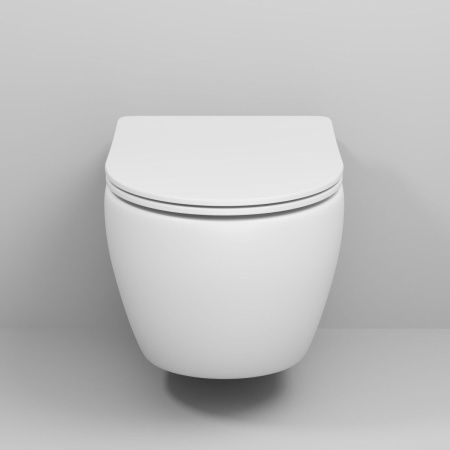 Унитаз подвесной Grossman Торнадо GR-4457MSQ белый с сиденьем микролифт безободковый смыв торнадо