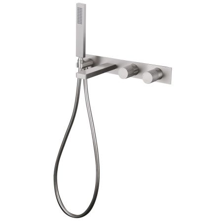 Смеситель для ванны и душа Abber Rund AF8730SP встраиваемый в стену сатин