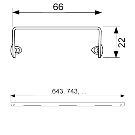 Решетка для слива Tece TECEdrainline 600821