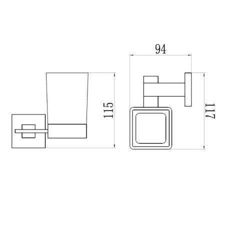 Стакан Savol S-06558Q