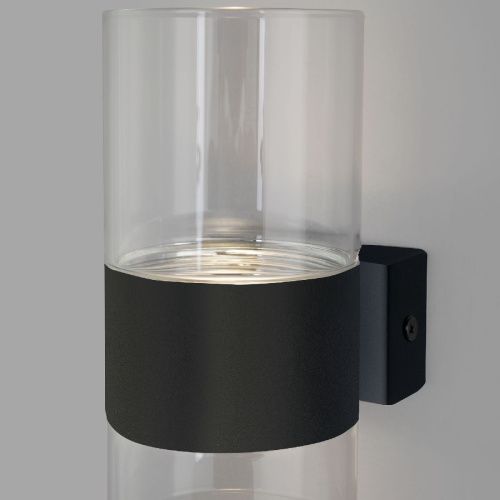 Светильник настенный Eurosvet Watford (Ватфорд) 40021/1 LED чёрный/прозрачный - фото 2
