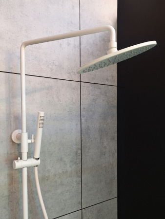 Душевая стойка AltroBagno Intento AltroBagnoIntento030424MW настенная цвет белый матовый