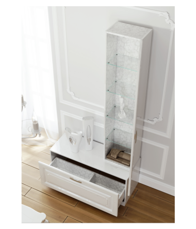 Тумба под раковину Aqwella Y Emp.03.10/W 100х40х45 напольная цвет белый