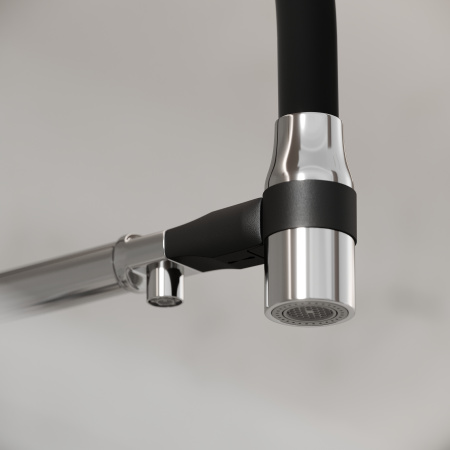 Смеситель для кухни Sancos Garda SC4009CH на мойку хром/черный