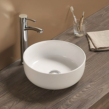 Раковина керамическая Art&Max AM-102 36х36 накладная цвет белый