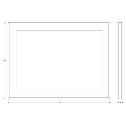 Зеркало со встроенным LED-светильником Evoform Ledside BY 2212 120х90 - фото 2