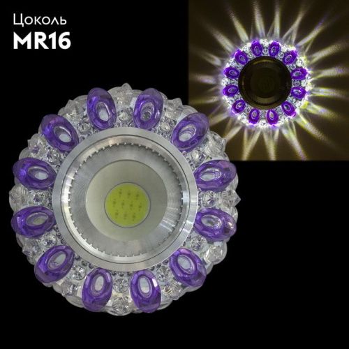 Светильник встраиваемый Reluce 42225-9.0-001PL MR16+LED3W CL/PP - фото 2