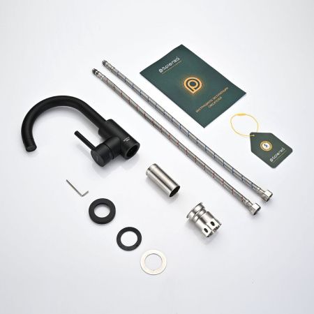 Смеситель для кухни Splenka S201 S201.13.06 на мойку черный