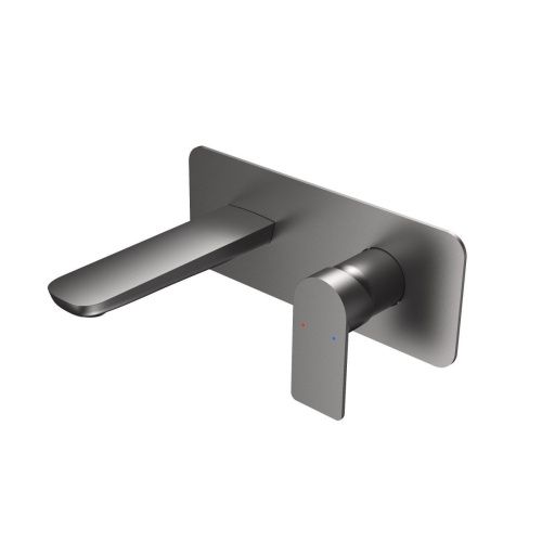 Смеситель для раковины Berges VENTAS 76013 встраиваемый в стену серый