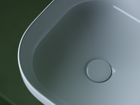 Раковина из сантехнического фарфора Ceramica Nova ELEMENT CN5032 40х40 накладная цвет белый без отверстий под смеситель