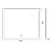 Зеркало с подсветкой и антизапотеванием BelBagno SPC-GRT-1000-800-LED-TCH-PHONE 100х80 подвесное