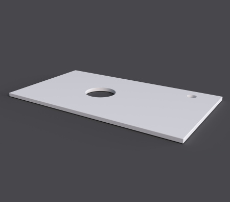 Столешница Grossman Флай 508001 77х44 накладная цвет белый