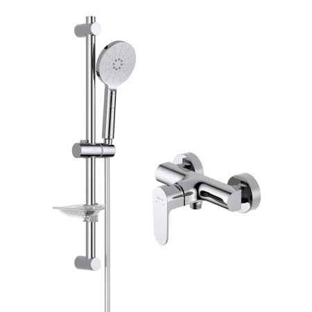 Комплект смесителей Aquatek ОБЕРОН AQ1232CR настенный хром