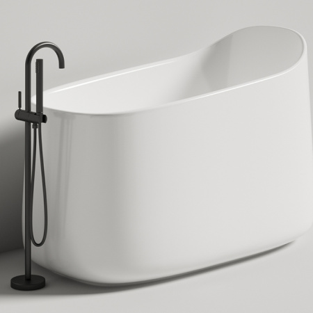 Ванна из литьевго мрамора Salini ORIENTE 1043101M 140х80 отдельностоящая асимметричная