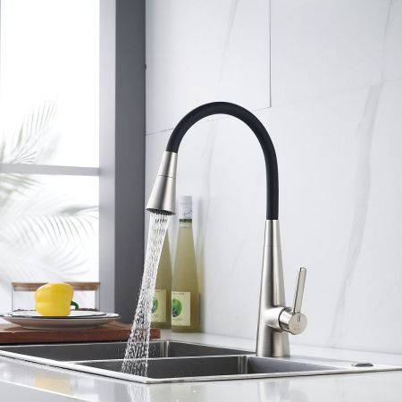 Смеситель для кухни Rose R213L на мойку сатин