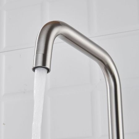 Смеситель для кухни Shevanik S528L на мойку сатин