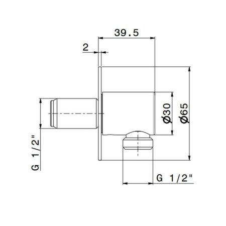 Шланговое подключение Newform X-Steel 316 69699X.50.050