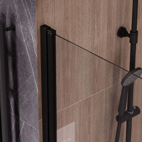 Душевая шторка Reflexion Slider RX15070CBL-23 70x150 стекло прозрачное профиль черный матовый ориентация универсальная - фото 4