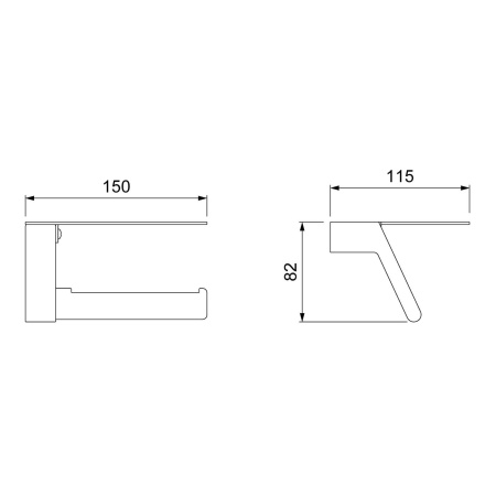Бумагодержатель Timo Selene 14043/03
