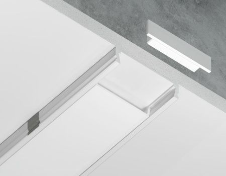 Алюминиевый накладной профиль Ambrella Light Alum Profile (Алум Профиле) GP1800WH