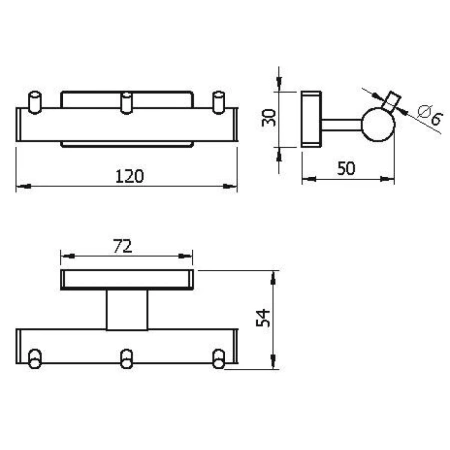Крючок тройной Langberger ALSTER 10933B