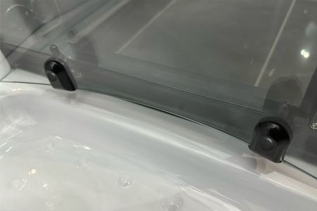 Душевая кабина Royal Bath HK RB90HK1-T-BL Practic 90х90 четверть круга с крышей ориентация универсальная