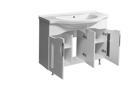 Тумба под раковину Stella Polar Сильва SP-00000204 95х32х82 цвет белый - фото 4