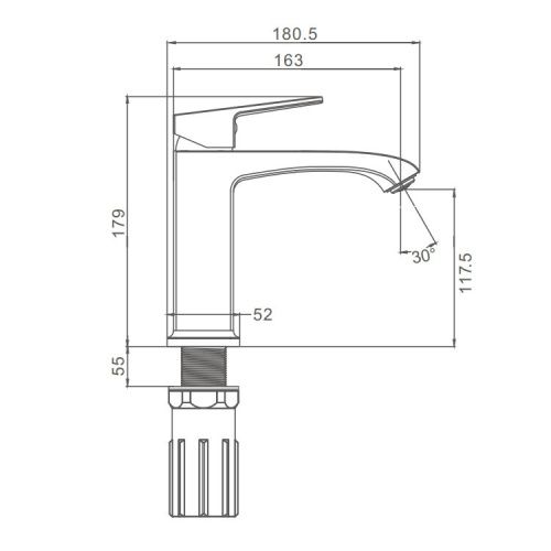 Смеситель ProHanss P60.10 на раковину хром - фото 3