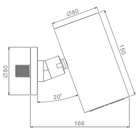 Верхний душ Raglo R452.07.09 серый