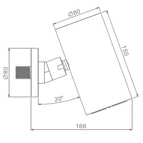 Верхний душ Raglo R452.07.09 графит - фото 3