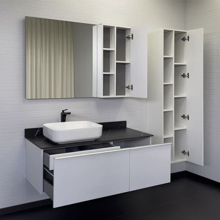 Тумба с раковиной Comforty Милан 00-00014006CF 120х50 подвесная цвет белый