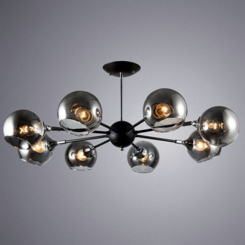 Люстра на штанге Arte Lamp Lagos (Лагос) A2708PL-8BK - фото 3
