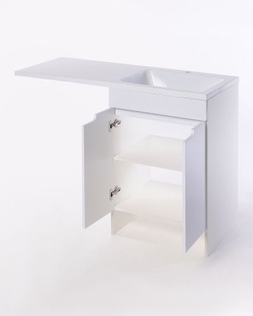 Тумба с раковиной Orange Sistema STD-120TUW+RAR 120х50 напольная цвет белый