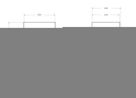 Тумба под раковину Cezares PREMIUM 55434 50х40 подвесная цвет серый