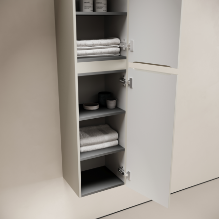 Шкаф-пенал Sancos CODE PCD35GP 40х170 подвесной цвет бежевый/серый