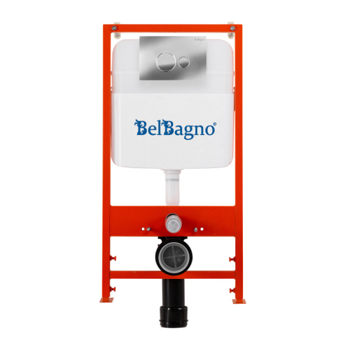 Комплект унитаз с инсталляцией с клавишей смыва BelBagno STYLUS CZR-6601-TH-TOR/CZR-2316-SC/BB026/BB081CR - фото 2