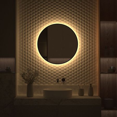 Зеркало с подсветкой Defesto AURA DF 2994 70х70 подвесное