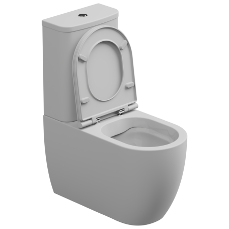 Чаша унитаза напольная GSG Ceramic Design Like LKMBLBI000/001P цвет белый без бачка без сиденья безободковая смыв торнадо