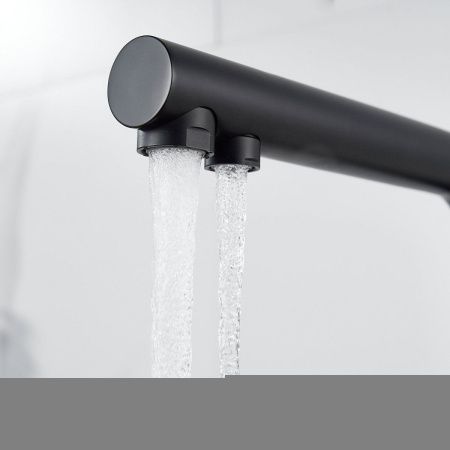 Смеситель для кухни Shevanik S468H на мойку черный