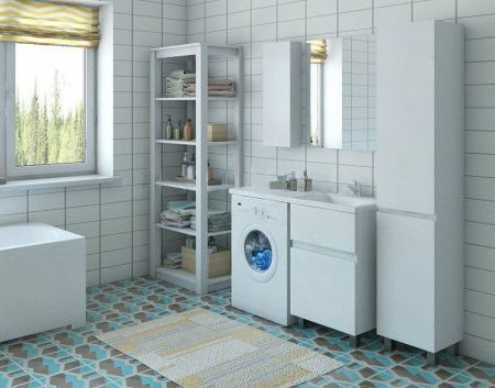 Тумба с раковиной Эстет Dallas Luxe 110 ФР-00001966 40х50 напольная цвет белый