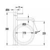 Смеситель для раковины Filarete Roun FL6020BL на столешницу черный