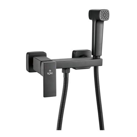 Гигиенический душ со смесителем Rose R2805H-1 черный