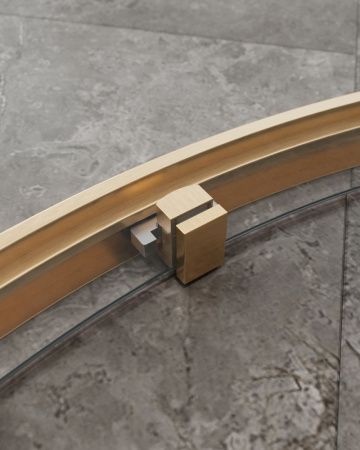 Душевой уголок Cezares MOLVENO MOLVENO-RH-1-120/90-C-BORO-IV 120х90 стекло прозрачное профиль золото без поддона