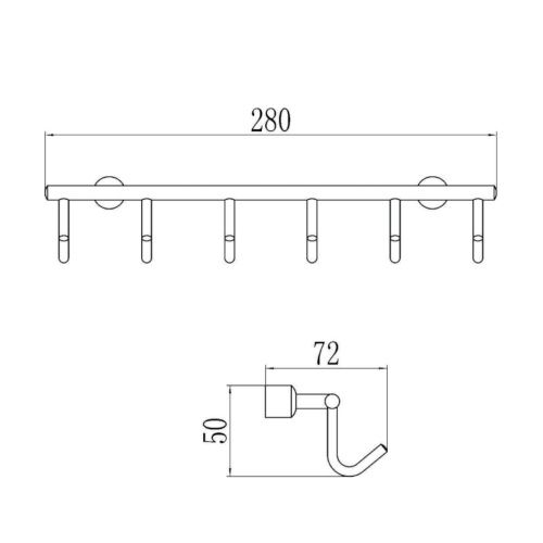 Крючок Savol S-005256 - фото 3